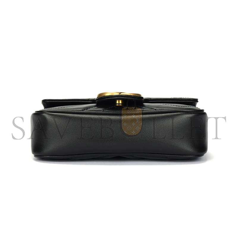 GUCCI GG MARMONT MATELASSÉ LEATHER SUPER MINI BAG 476433 (16.5*10*4.5cm)